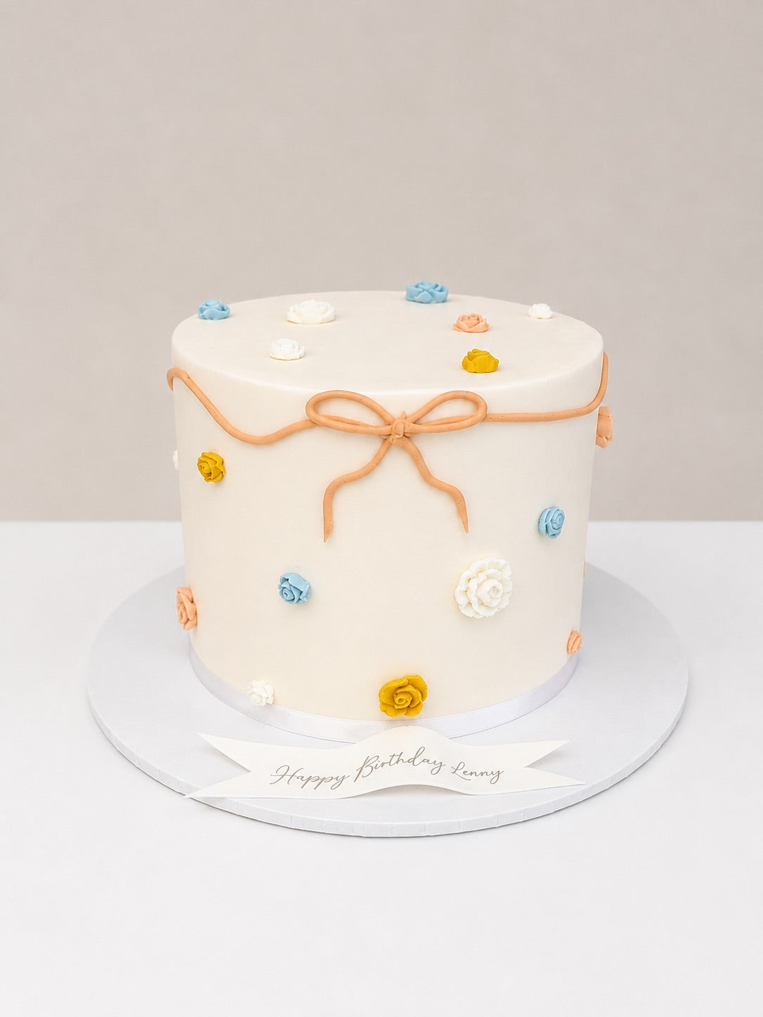 Buttercream Floral with Bow
