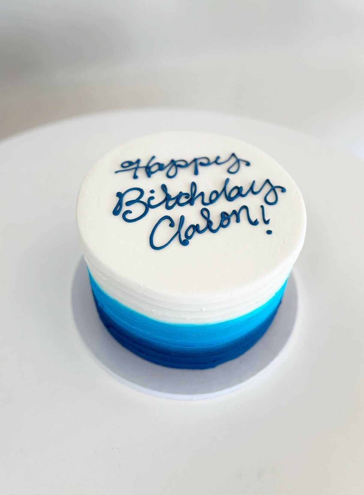 Ombre Buttercream Cake