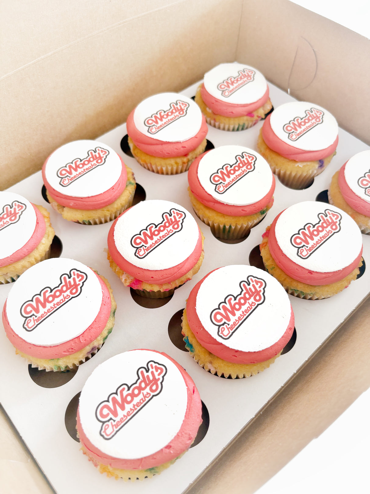 Custom Logo Cupcakes (Design Your Own)