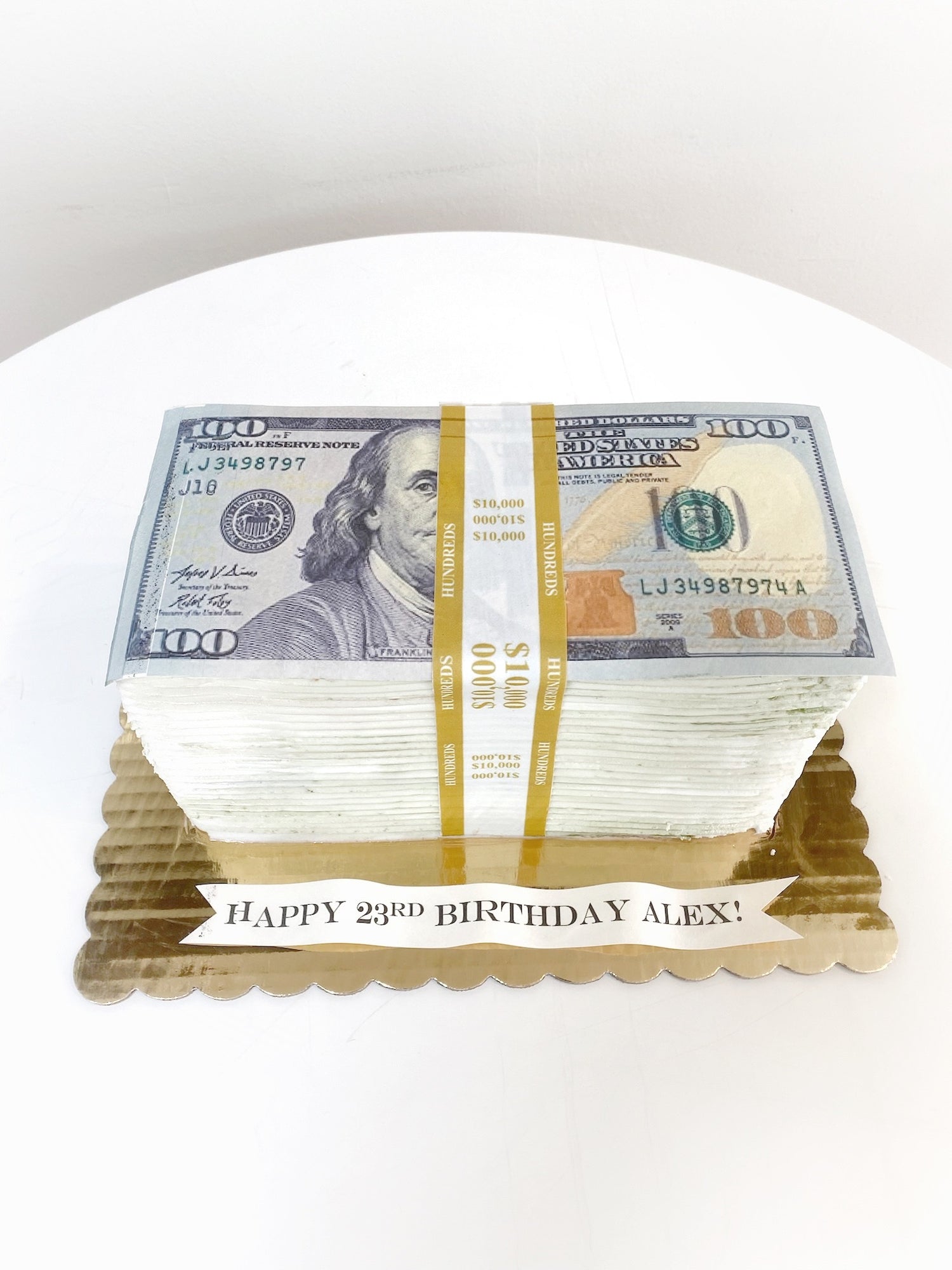 Stack of Money Cake