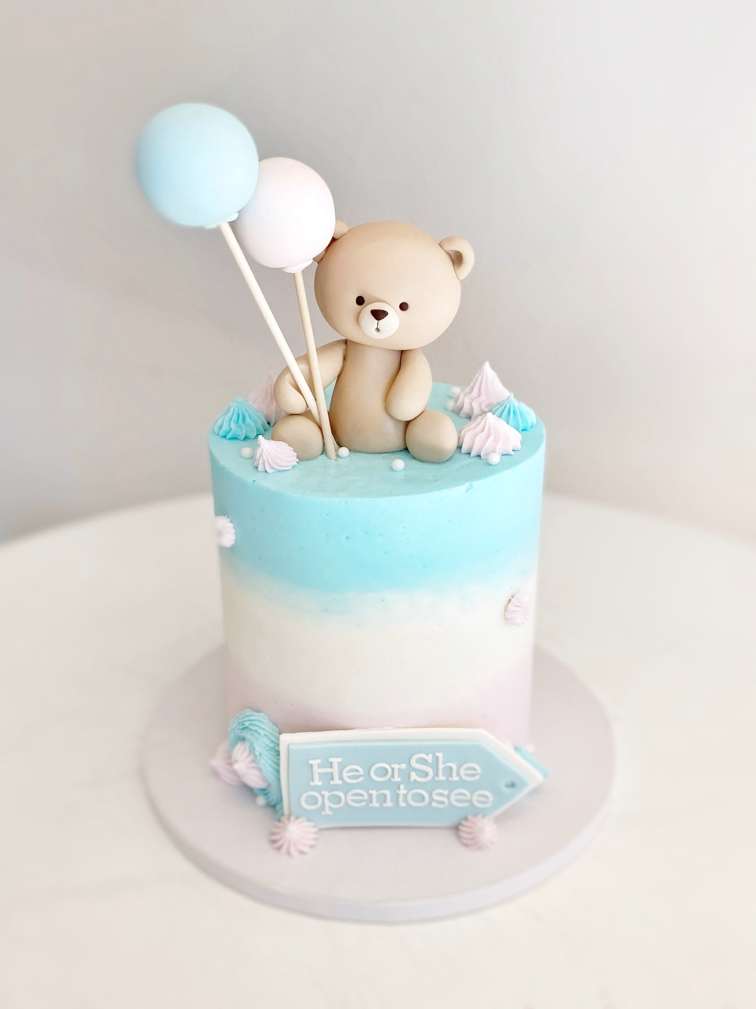 Tall Teddy Bear Gender Reveal