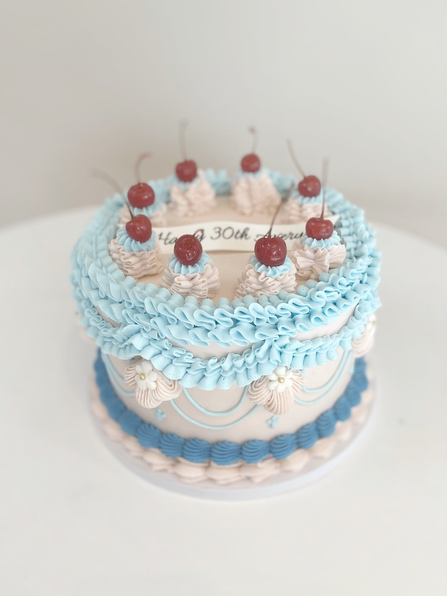 Multicolored Lambeth Design with Cherries