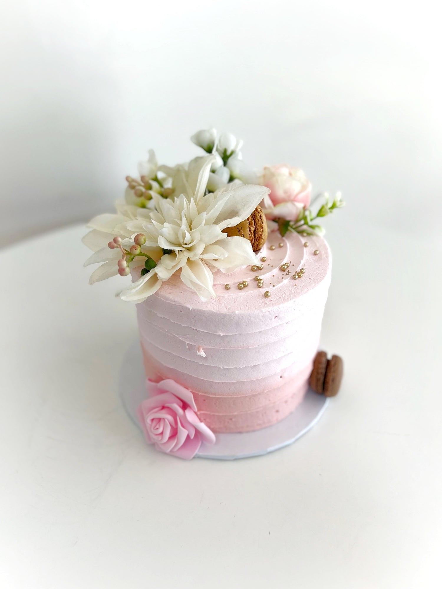 Ombre Buttercream and Faux Floral