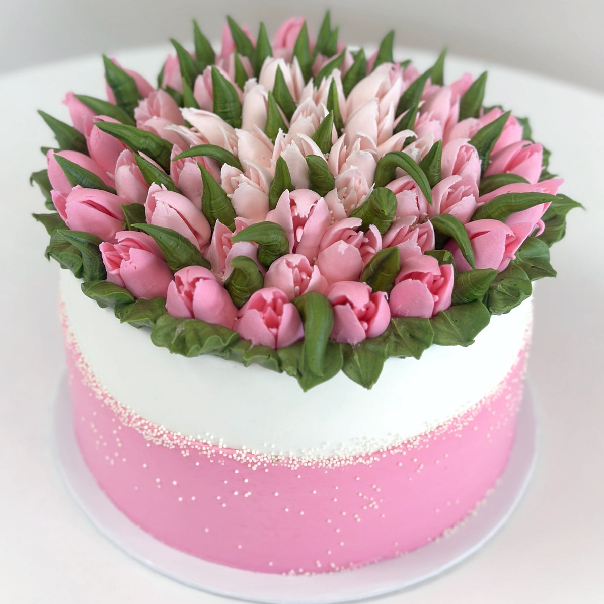Buttercream Tulip Cake – Confection Perfection, image size:1200x1200
