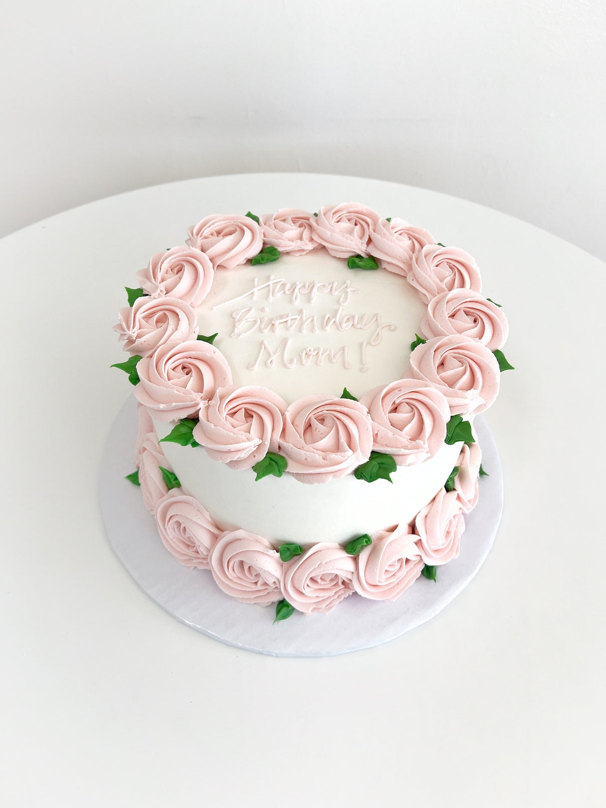Basic Iced Cake with Rosette Border
