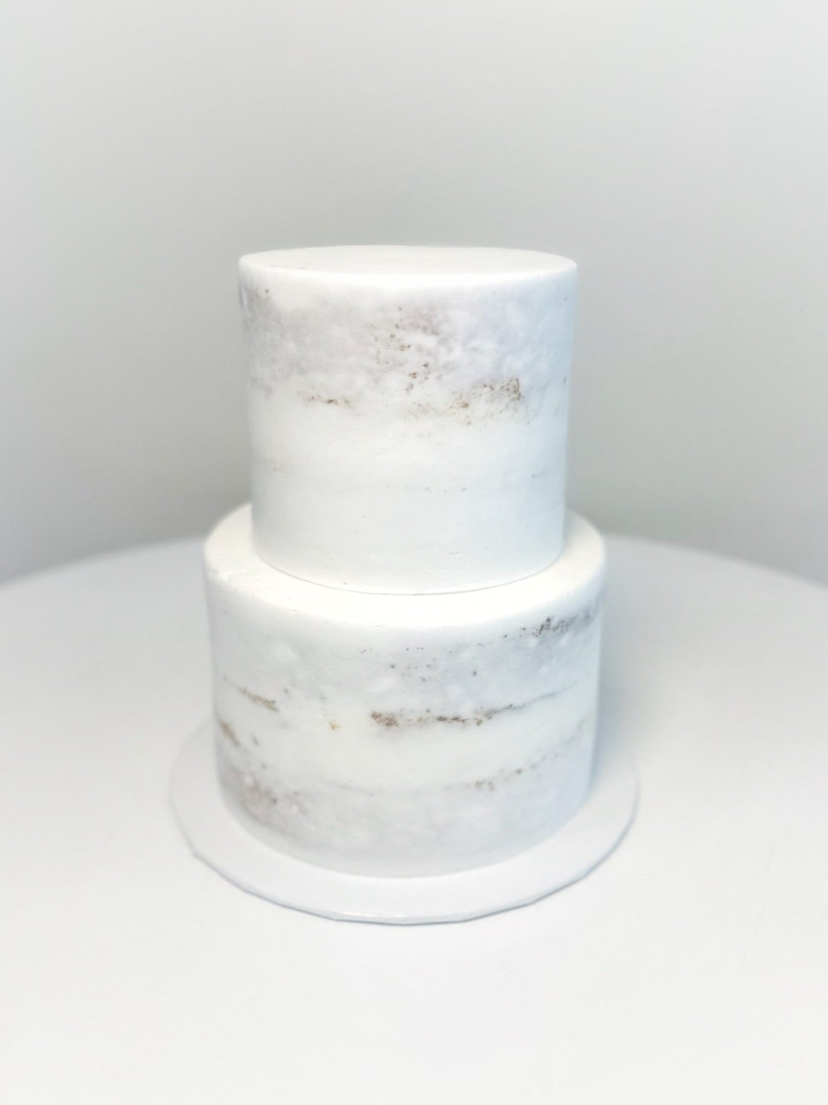 Scraped Buttercream Elopement Cake