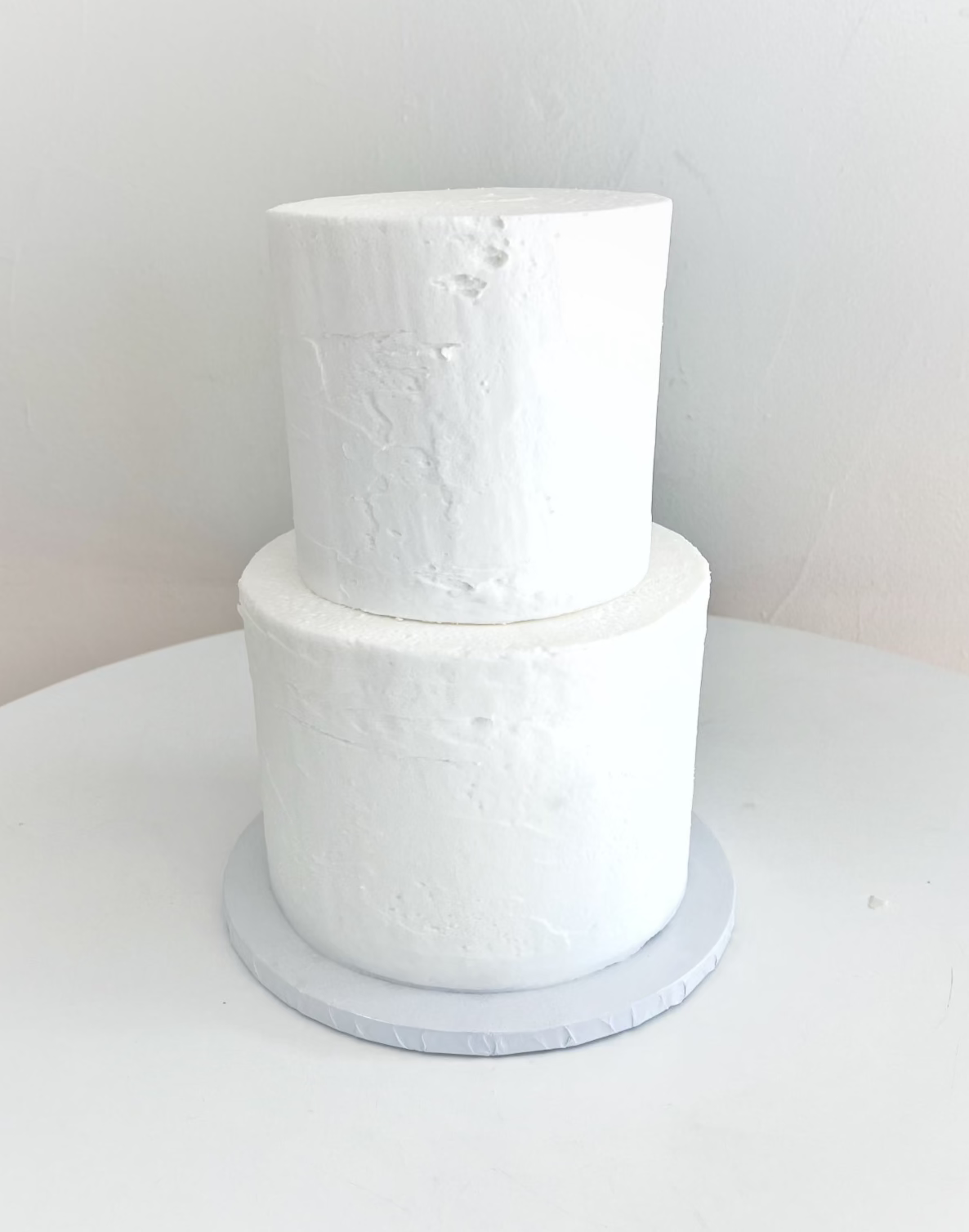 Soft Stucco Elopement Cake