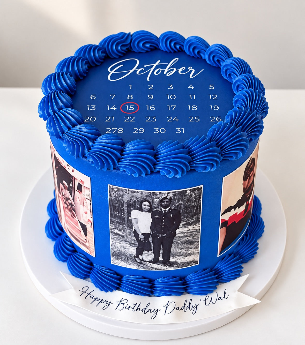 Calendar Cake with Images