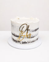 "Oh Baby" Scraped Cake