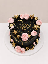 "Witches Don't Age" Heart Cake