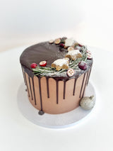 Holiday Chocolate Drip Cake