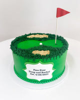 Customized Cake (Golf Course Design with Buttercream Accents)