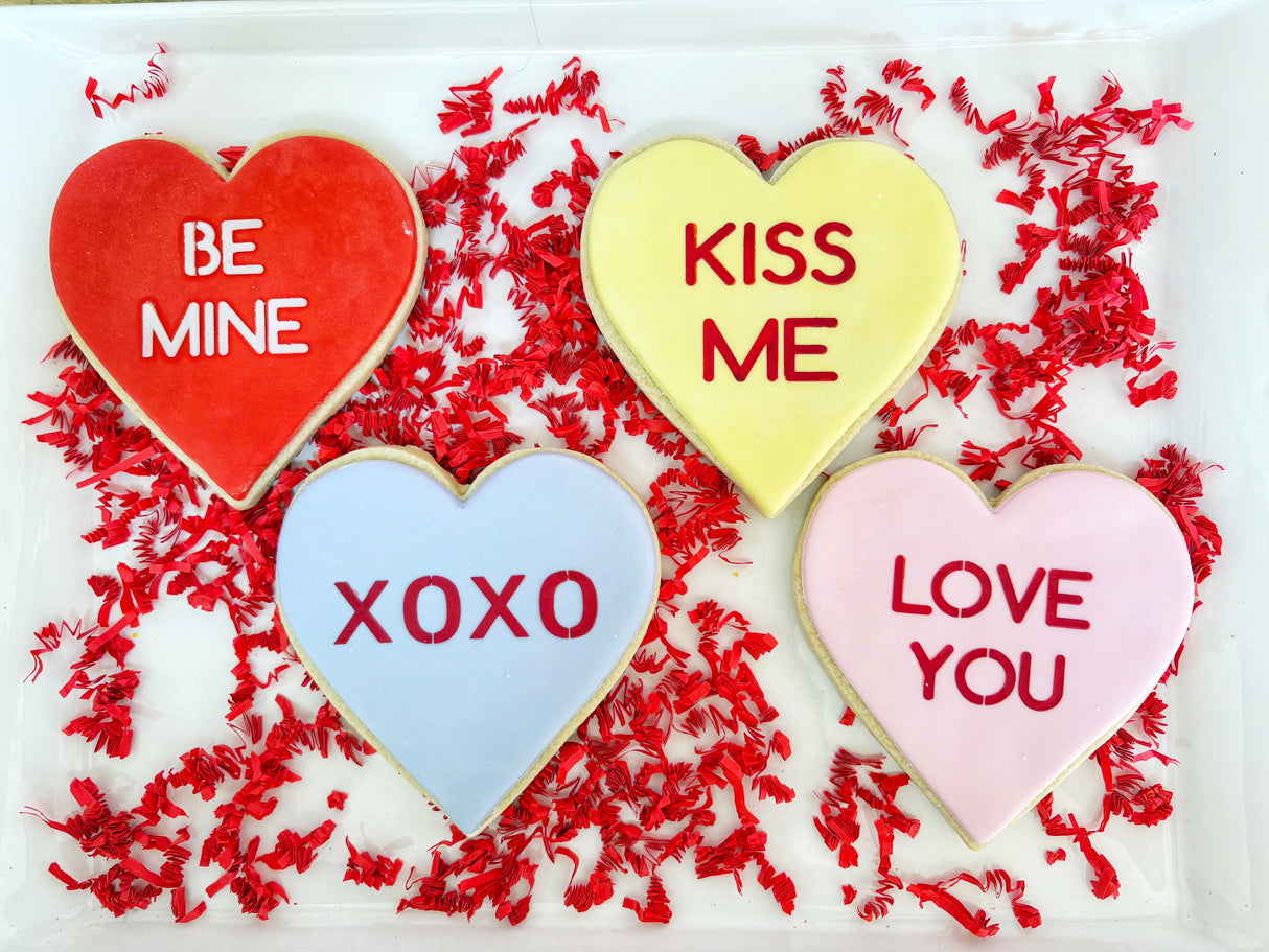 Conversation Heart Cookies