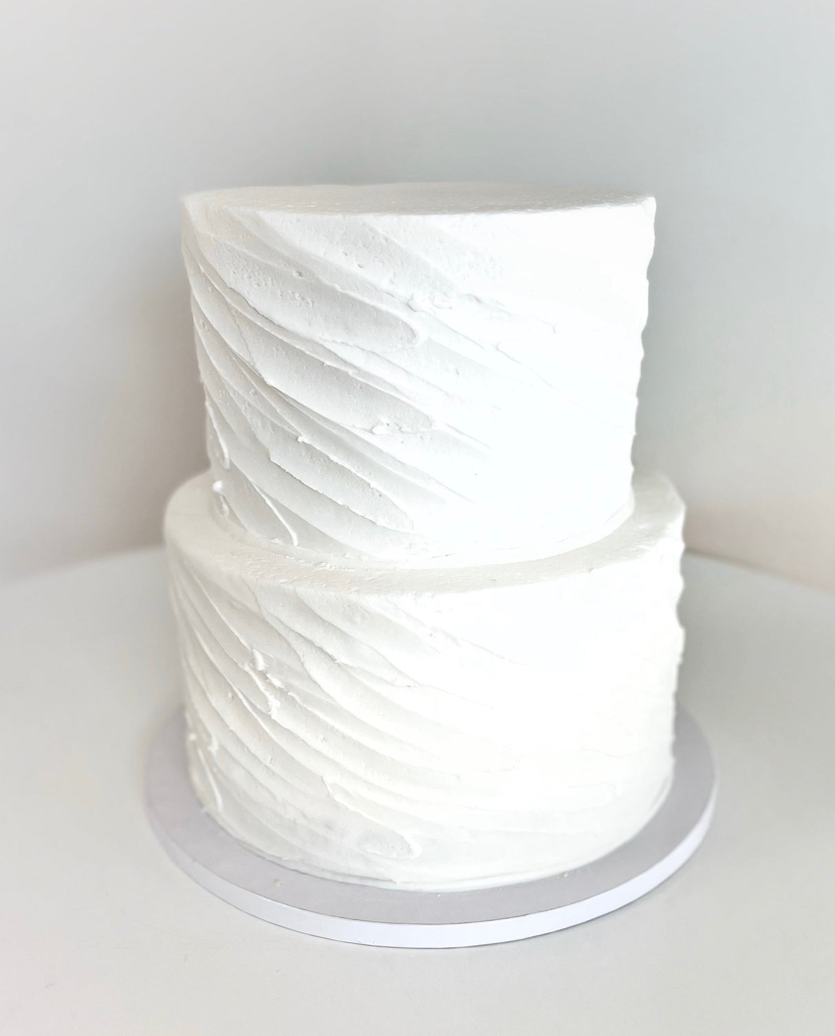 Elopement Cake (2-Tier Angled Rigid Design with Buttercream)