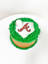 Customized Cake (Braves Home Plate Design with Fondant Ball)