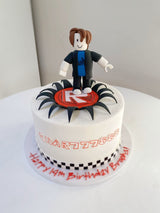 Customized Cake (Roblox Design with Buttercream, Character Topper, and Fondant Accents)