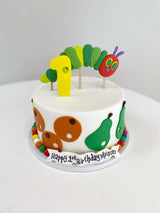 Customized Cake (Hungry Caterpillar Design with Buttercream with Fondant Accents)