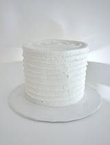 Basic Cake (Thin Rigid Textured Design with Buttercream)