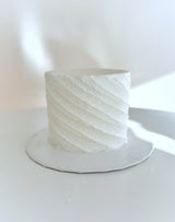 Basic Cake (Angled Rigid Textured Design with Buttercream)