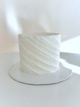 Quick Cake (Angled Rigid Textured Design with Buttercream)