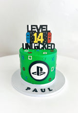 Customized Cake (Video Game Theme with Edible Images)