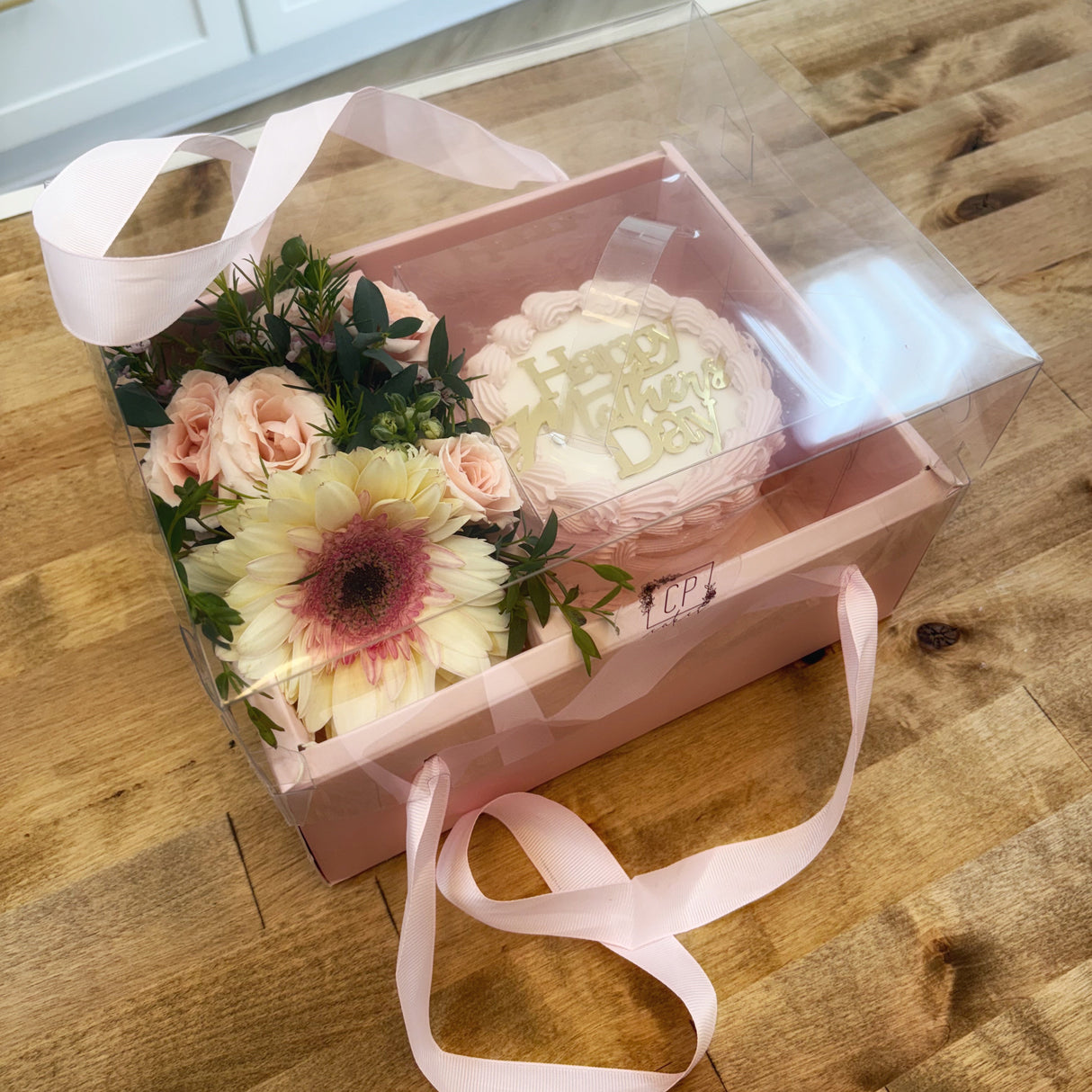 Mother's Day Cake & Small Bouquet Bundle