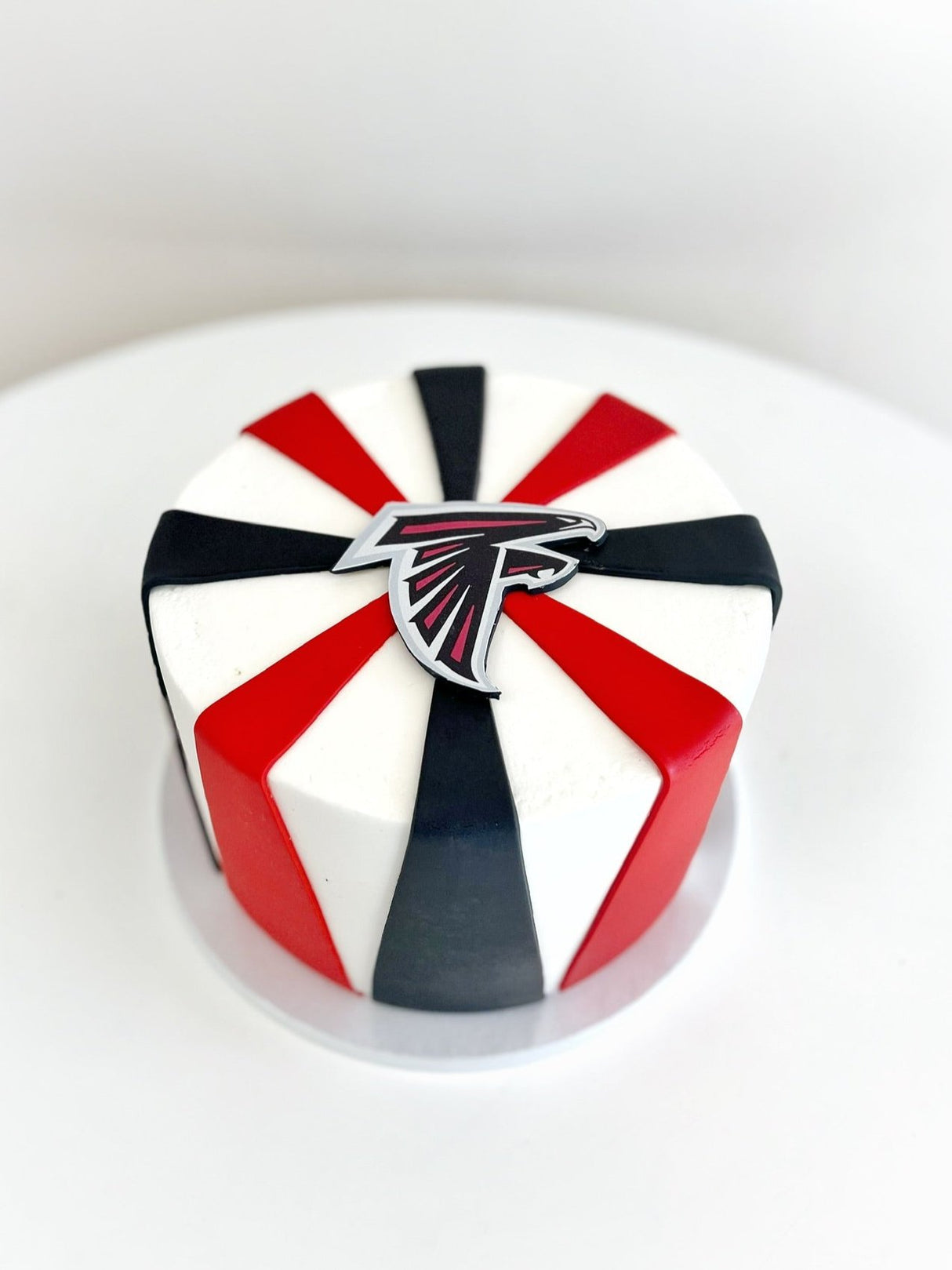 Atlanta Falcons Cake with Fondant Accents