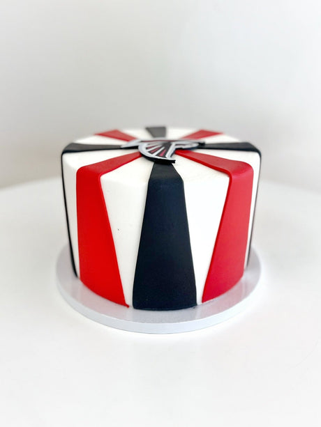 Atlanta Falcons Cake with Fondant Accents